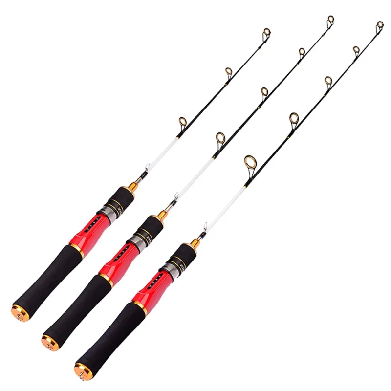 Portable Ice Fishing Rod Pole Winter Fishing Rods Casting Spinning Lure