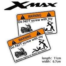 KODASKIN 2 Pieces Do Not Screw Warning Sticker Decal for YAMAHA XMAX XMAX125 XMAX250 XMAX300