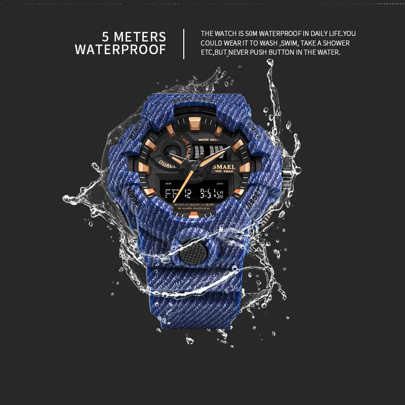  Cowboy Sport Watch New Military Watches Army Digital Writwatch LED 50m Waterproof Men's Watch Saat 