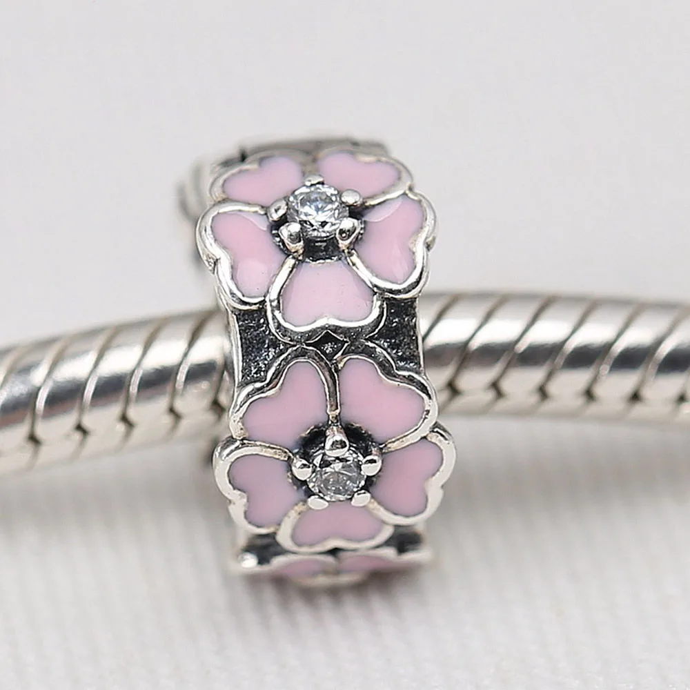 

Authentic 925 Sterling Silver Beads Daisy Crystal Stopper safety Bead For Original Pandora Charm Bracelets & Bangles Jewelry