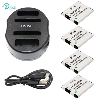 

DVISI 4Pcs/set NB-11L NB 11L Battery with USB Dual Charger for Canon A2300 IS A2400 IS A2500 IS A3500 ELPH110 HS Wholesale