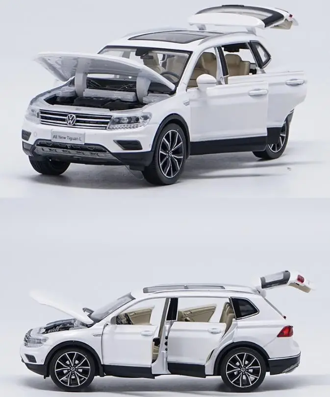 

1:32 Alloy Pull Back Car Toys High Imitation Tiguan L open Door Music &flash& Toy Vehicles Wholesale