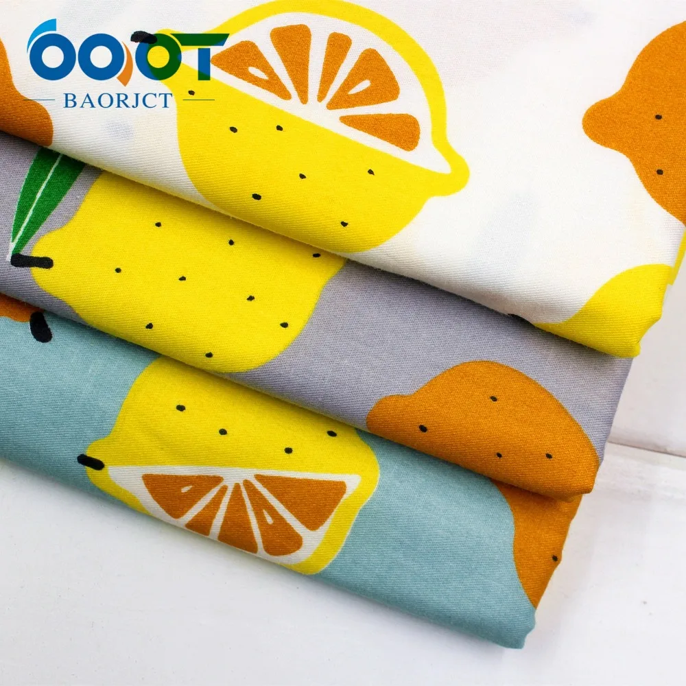 Хлопковая ткань OOOT BAORJCT 174066 3 стиля на выбор фруктовая серия с лимонами Лоскутная