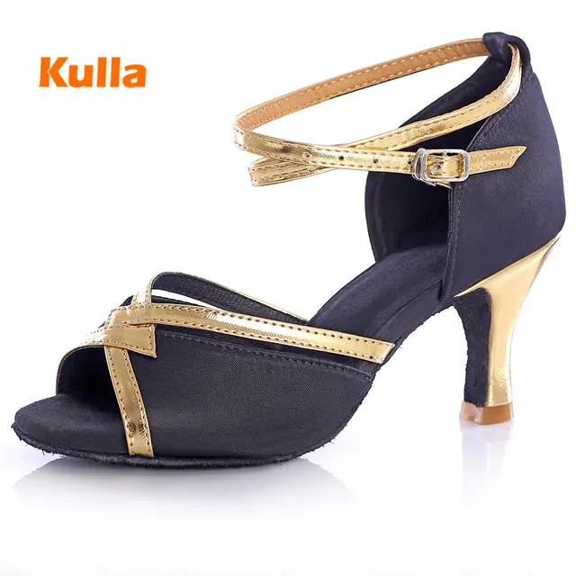 Women Ballroom Latin Modern Dance Shoes Salsa Sandals High Heeled 5 Women Ballroom Latin Modern Dance Shoes Salsa Sandals High Heeled 5 7 Cm