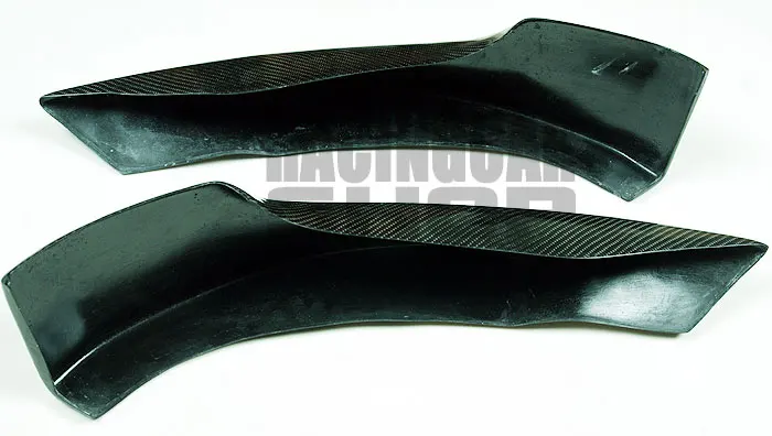REAL CARBON FIBER FRONT LIP SPOILER SPLITTER1PAIR for BMW 3-SERIES E92 E93 M TECH Msport front  bumper 2006-2009