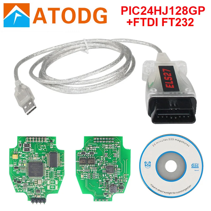 

ELS27 FORScan Scanner V2.3.22 PIC24HJ128GP+FTDI For Mazda/Lincoln/Mercury Vehicles OBD2 Diagnostic Cable Support ELM327 J2534