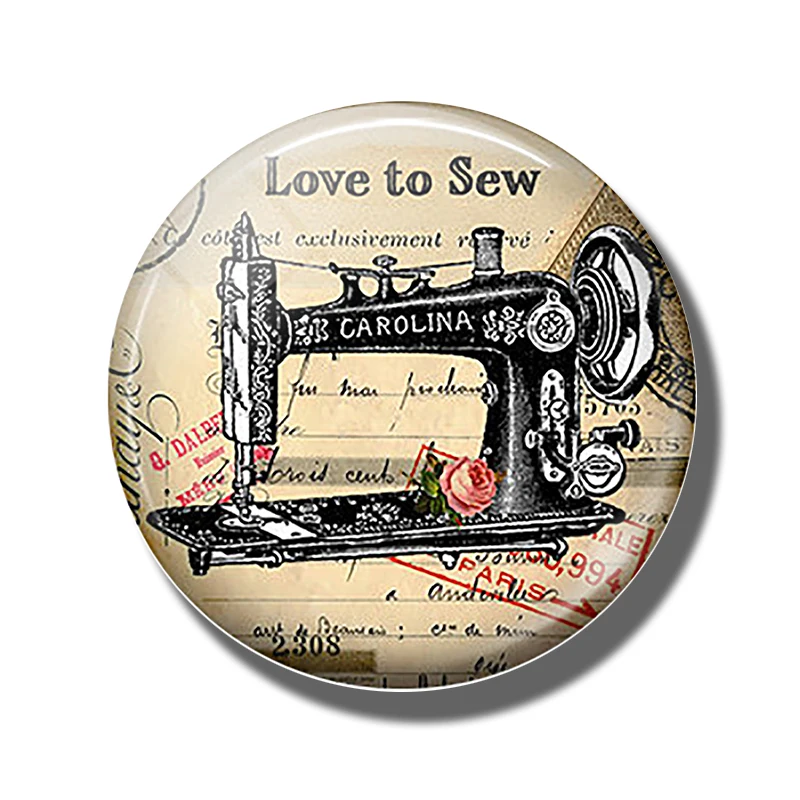 Vintage Antique Sewing decorative refrigerator 30MM fridge