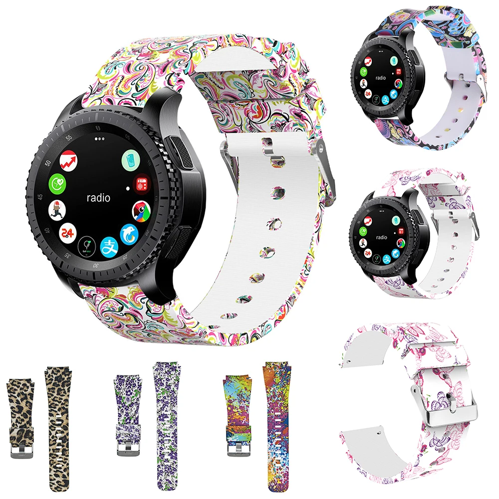 Timethinker 22 мм мягкий силиконовый ремешок для часов samsung gear S3 Frontier классический