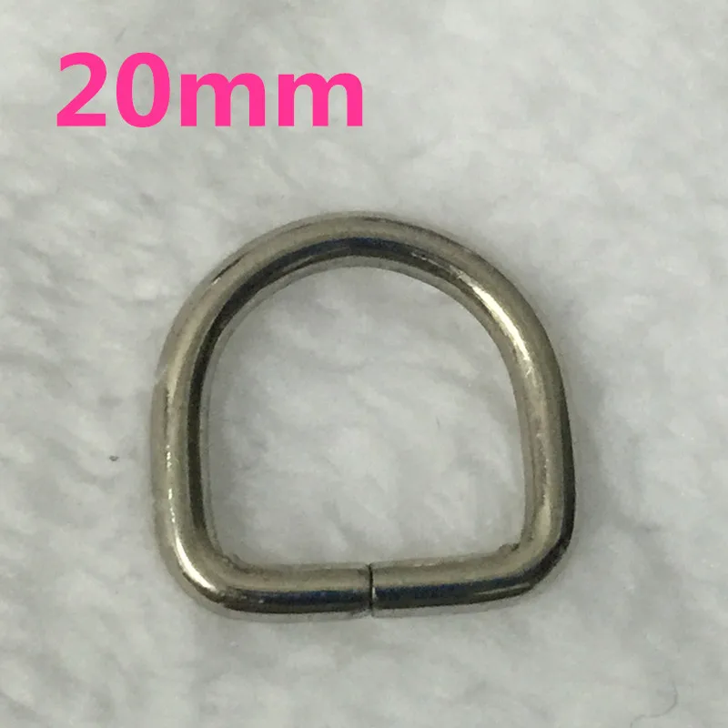 (10 pieces/lot) 20mm Silver Metal D-shaped adjustable buckle D ring Semicircle button Bags Luggage Sewing accessories | Дом и сад