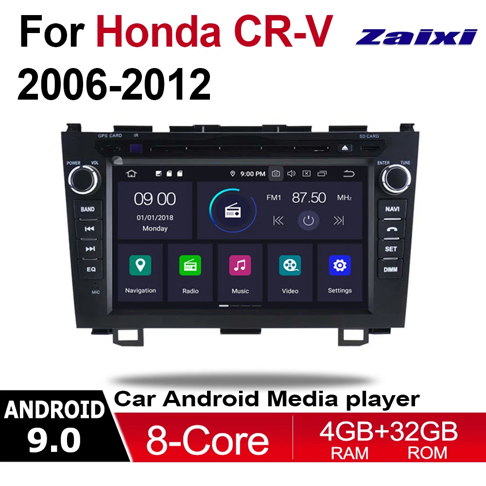 Автомобильный мультимедийный плеер Android Автомагнитола для Honda CRV 2006 2007 2008 2009 2010 2012