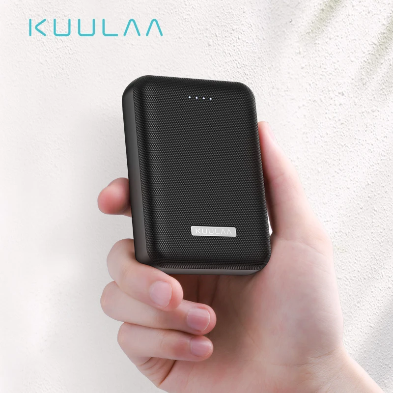 

KUULAA Power Bank 10000mAh Portable Charge Pover Bank 10000 mAh Dual USB Mini External Battery Charger For Xiaomi Mi 8 PoverBank