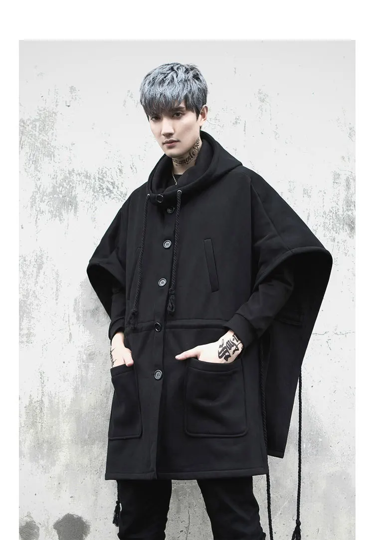 XS 5XL 2018 Men's clothing GD Hair Stylist fashion Street Hooded trench