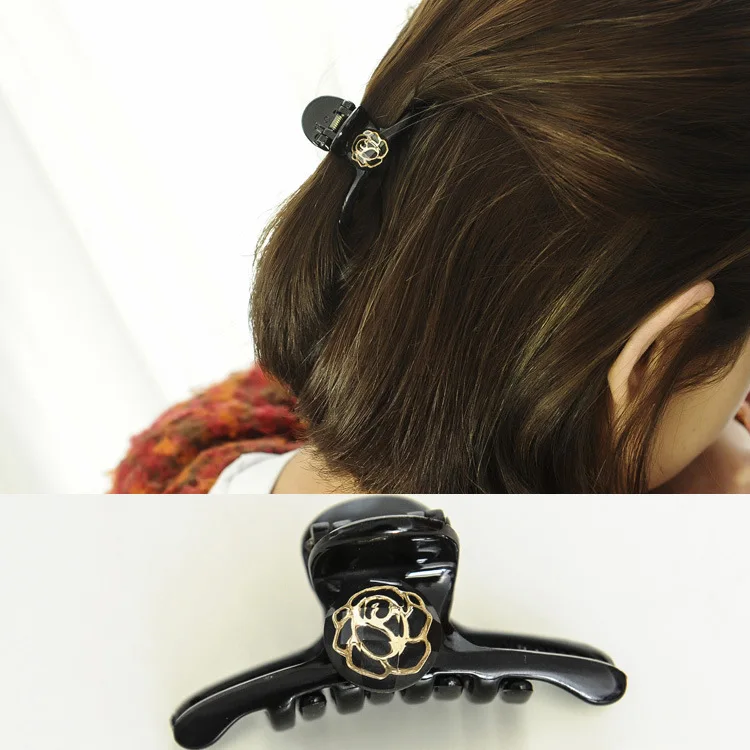 

1PC Hair Accessories Headdres Small Fragrance Rose Flower Hair Clip Hair Grab Grab Clip Medium Top Clip Ponytail Clip Card G0402