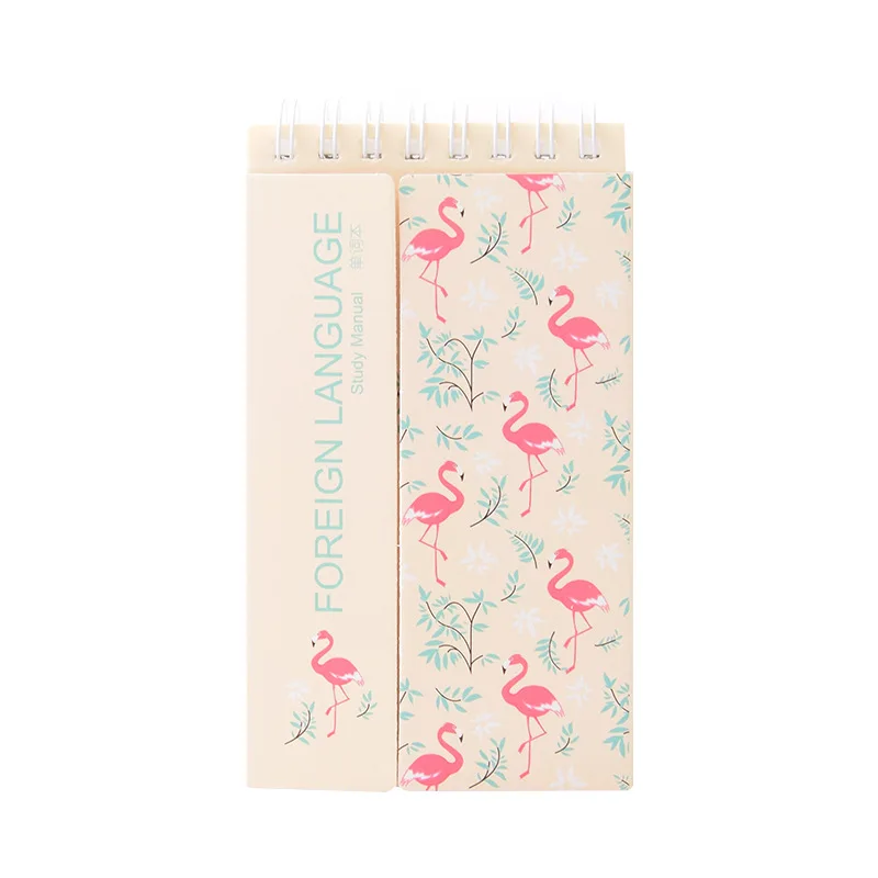 

Creative Flamingo Diary Coil Book Cute Kawaii Flower Notebook For Girls Bts Korean Stationery Office School Supplies
