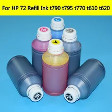 6l HP 72 пополнения чернил для HP 72 картридж Bulk Ink Supply для HP T610 T620 T770 t795 t1200t t1300 t790 t2300 c9403a принтер bmkj