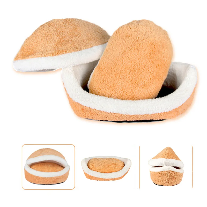 Модный гамбургер хлопок кошка собака кровать коврик теплый дом домашние