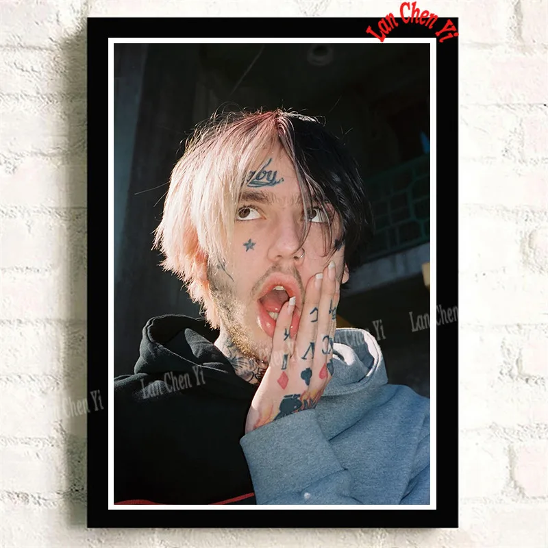 Lil Peep бумага с покрытием плакат для кафе высокое качество печати рисунок ядро декоративная живопись 42*30 см