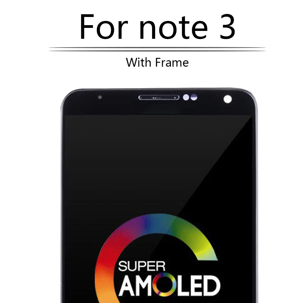 AMOLED 5," для SAMSUNG Galaxy Note 3 N9005 ЖК-дисплей сенсорный экран с рамкой для SAMSUNG Note3 N900A N900T дисплей Note 3 lcd