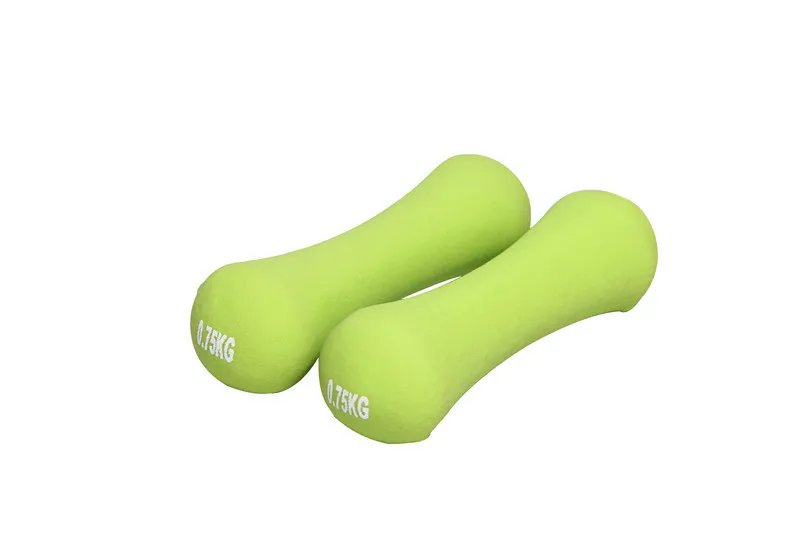 Без косточек 1,5 кг ручной Вес гантель для йоги для женщин бодибилдинг фитнес-оборудование спортивный инструмент - Цвет: Зеленый