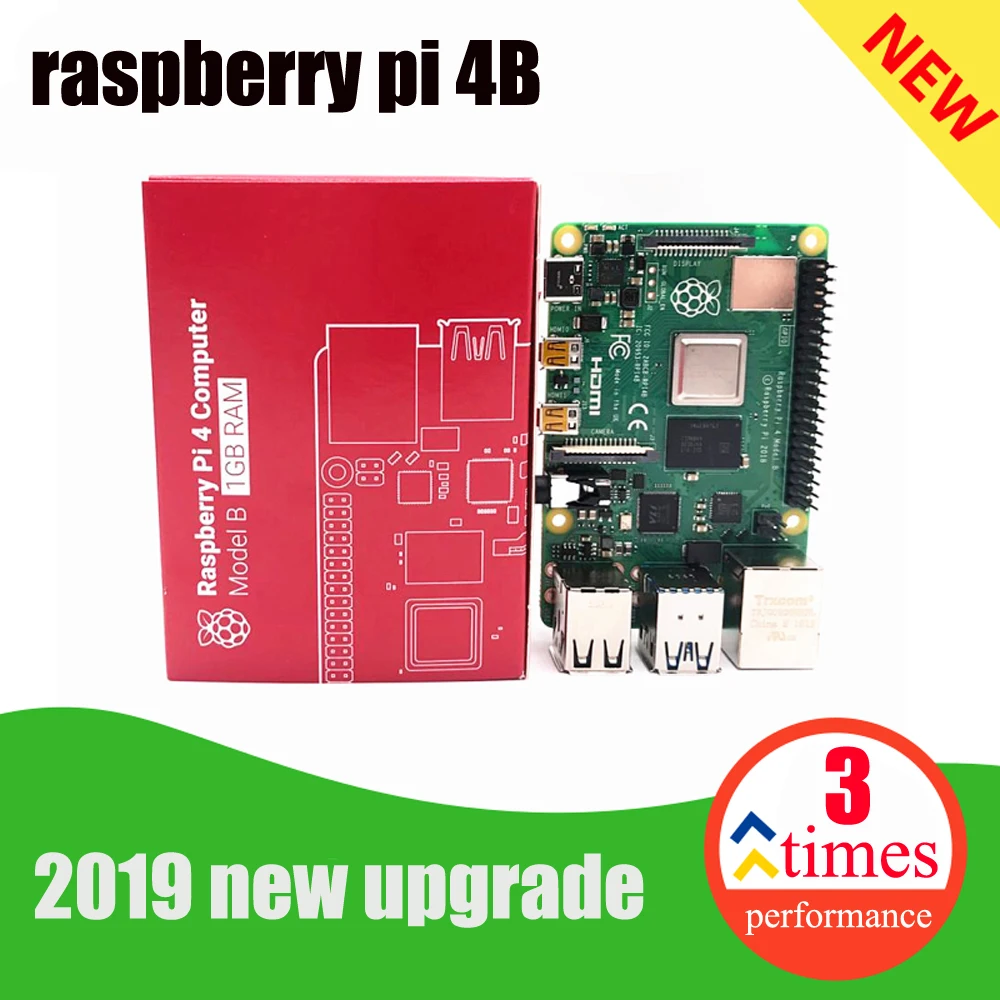 Новый 2019 официальный оригинальный Raspberry Pi 4 Модель B макетная плата комплект RAM