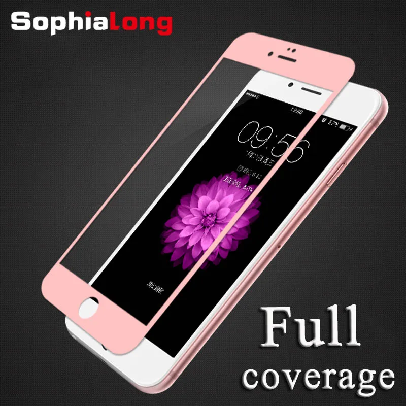 

Premium Full Coverage Tempered Glass Film For iPhone 6 6S 7 8 Screen Protector 9H For iPhone 6 S plus + Protective Glass Cover