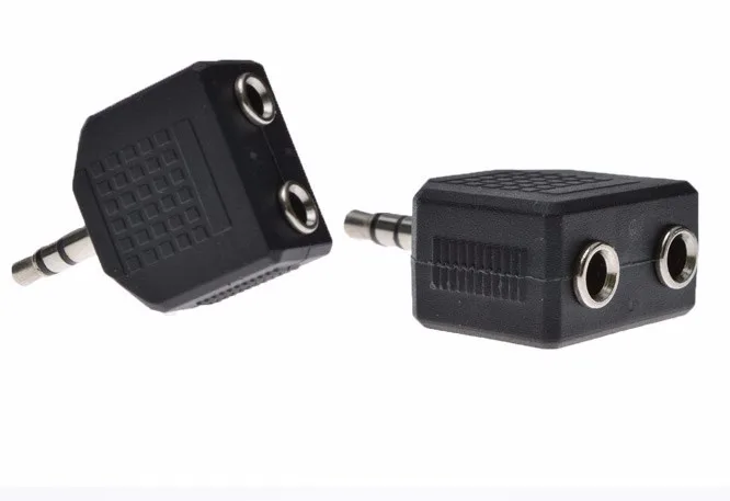 Audio 3 5mm 1 male to 2 Dual female Earphone Headphone Y Splitter Cable Cord Adapter Jack For MP3 MP4 PHONE