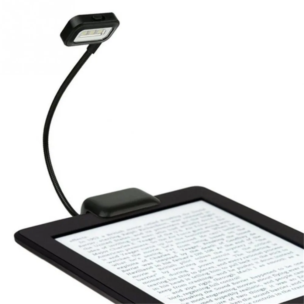 Portable Flexible Folding LED Clip On Reading Book Light AAA Lamp For