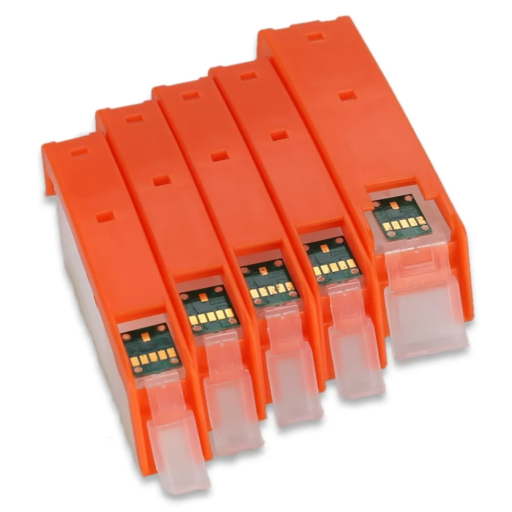 

5 Colors PGI-470 CLI-471 Empty Refillable Ink Cartridge For Canon PIXMA MG5740 MG6840 TS5040 Printer PGI470XL PGBK BK C M Y