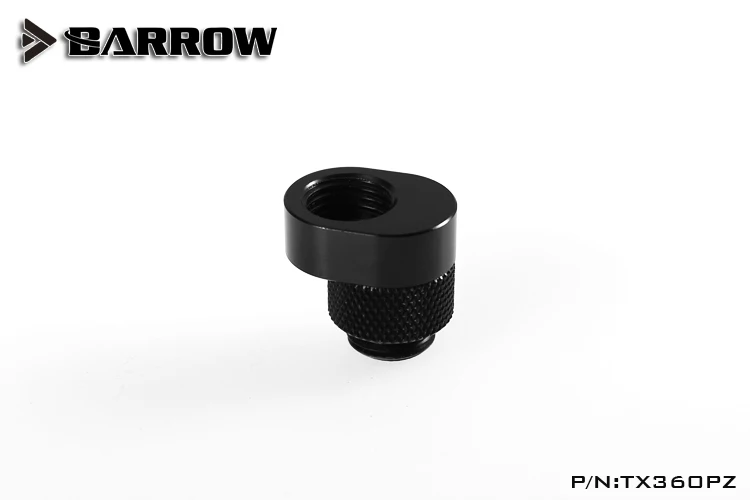 Barrow G1/4 &quot360 поворотный переключатель Смещенный адаптер черный/серебристый