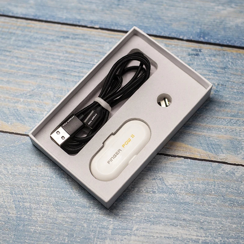 Fingerpow 1100 мАч Мини банк питания для iPhone/Android/Type C Магнитный USB кабель зарядки данных