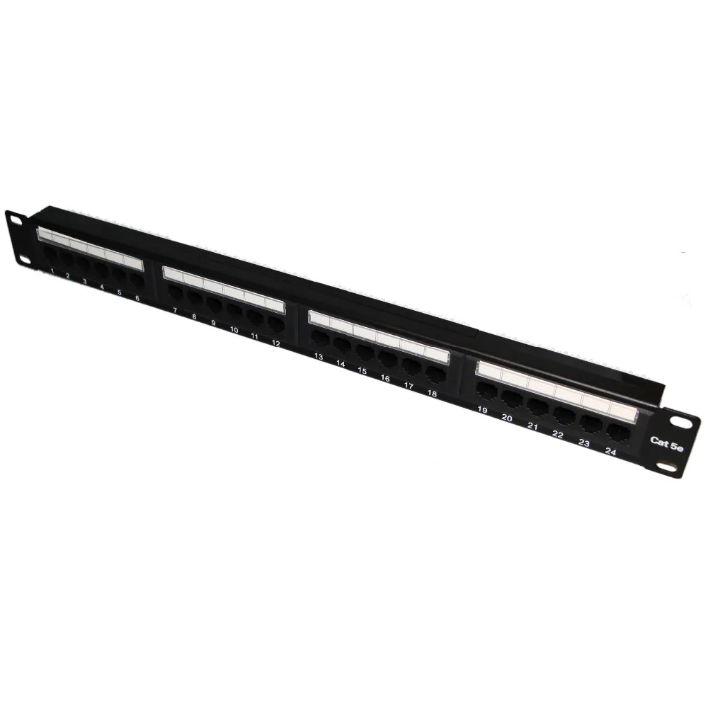 imágenes para 24 Puertos Panel De Conexiones de Red UTP Cat 5e Unshield Montado En Rack de 1U de Altura sin Posterior de Administración De Cables Fluke Pasó imágenes para 24 Puertos Panel De Conexiones de Red UTP Cat 5e Unshield Montado En Rack de 1U de Altura sin Posterior de Administración De Cables Fluke Pasó