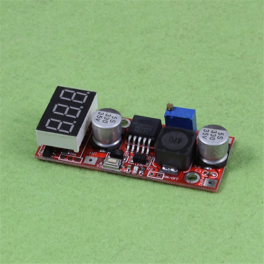 The voltage meter display DC DC adjustable voltage regulator power