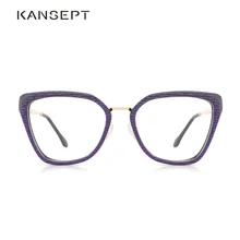 Ацетатная женская оправа Модная сексуальная оправа для чтения и компьютера Оптические женская очки#9008