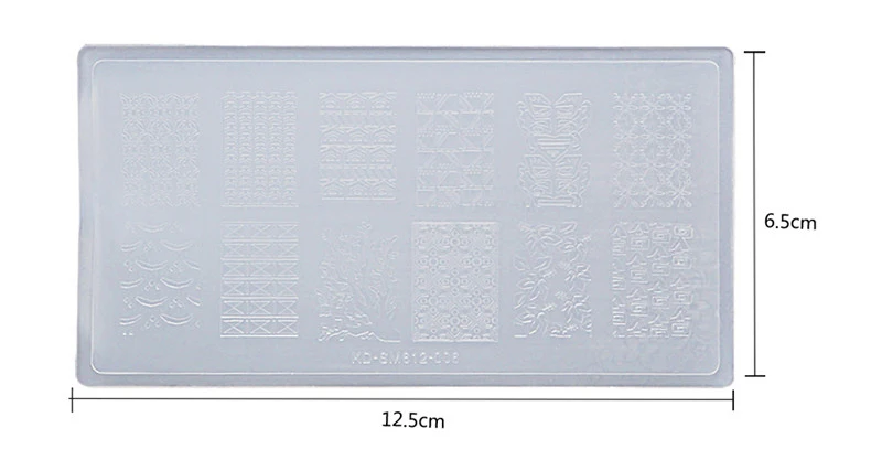 Conjunto da Arte do Unha Placa de Selo Ferramentas da Arte do Unha Plástico Transparente Polonês Faça Você Mesmo Unha Manicure Stamping Template Imagem Profissional 10 Pcs 2 Beleza e saúde