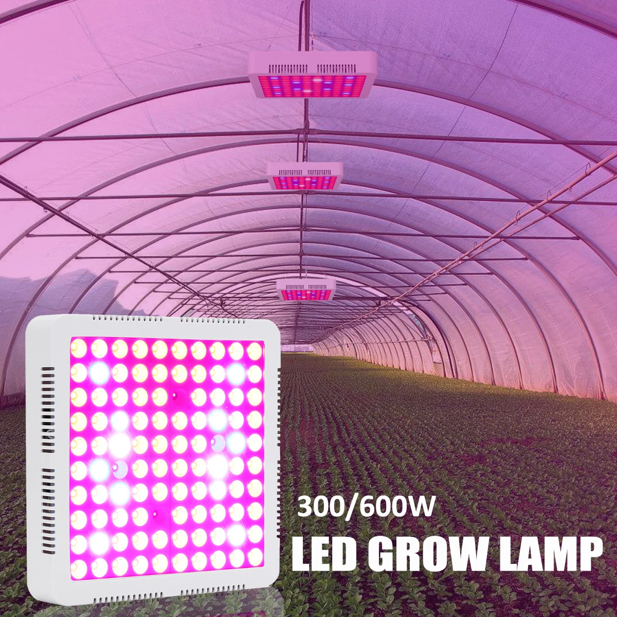 

Garden LED Grow Light Lamp 300/600W Full Spectrum Red/Blue/White/UV/IR For Indoor Plants Greenhouses Plants Home Flowers