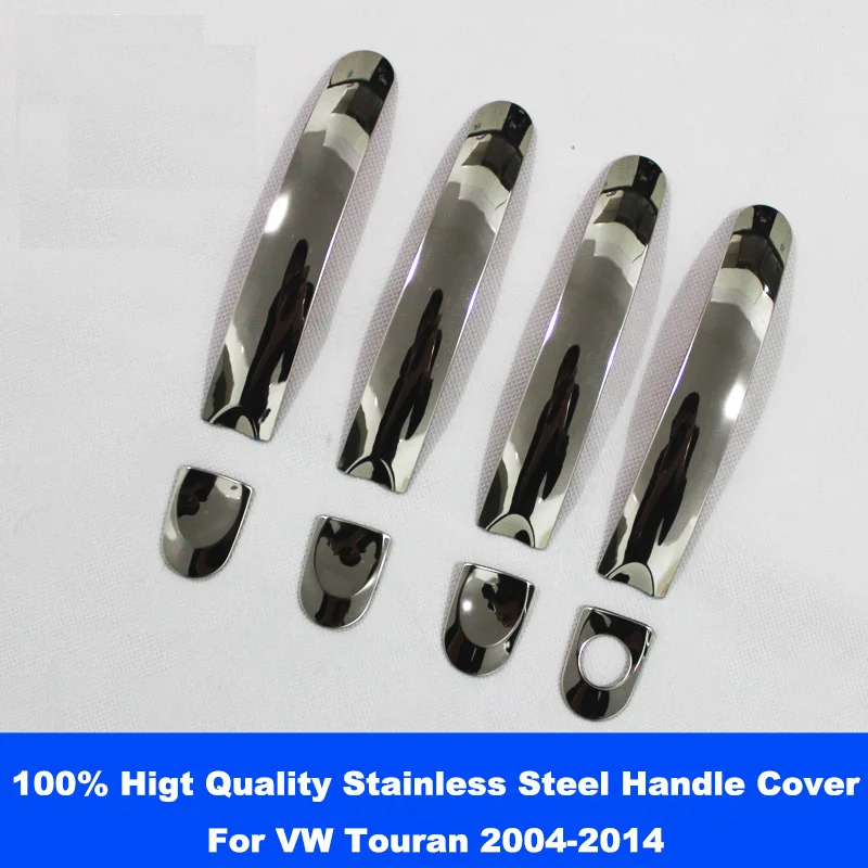 Prix pour 8 PCS/Lot Voiture de Coiffure tainless Acier De Voiture-Couvre Poignée De Porte Couverture Autocollant Pour Volkswagen VW Touran Accessoires Car Styling Prix pour 8 PCS/Lot Voiture de Coiffure tainless Acier De Voiture-Couvre Poignée De Porte Couverture Autocollant Pour Volkswagen VW Touran Accessoires Car Styling