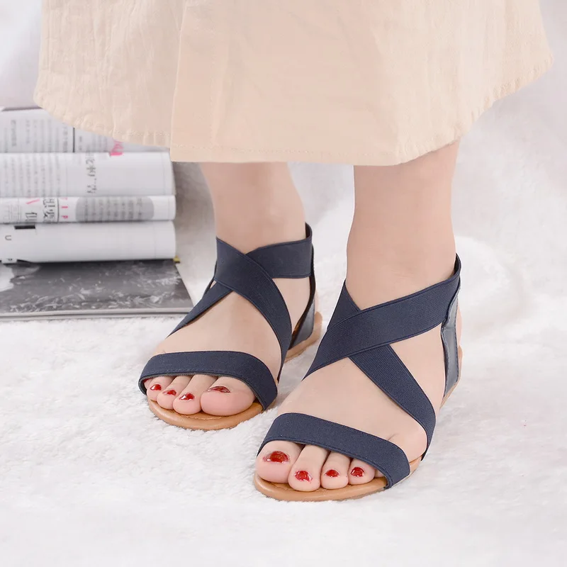 

WENYUJH 2019 Women's Sandals Spring Summer Ladies Shoes Low Heel Anti Skidding Beach Shoes Peep-toe Fashion Casual sandalias