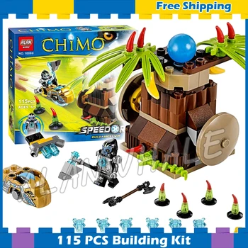 

115pcs Banana Bash Gorzan New Armor Ejector Function Tree 10080 Model Building Blocks Gifts sets Children Compatible With Lago