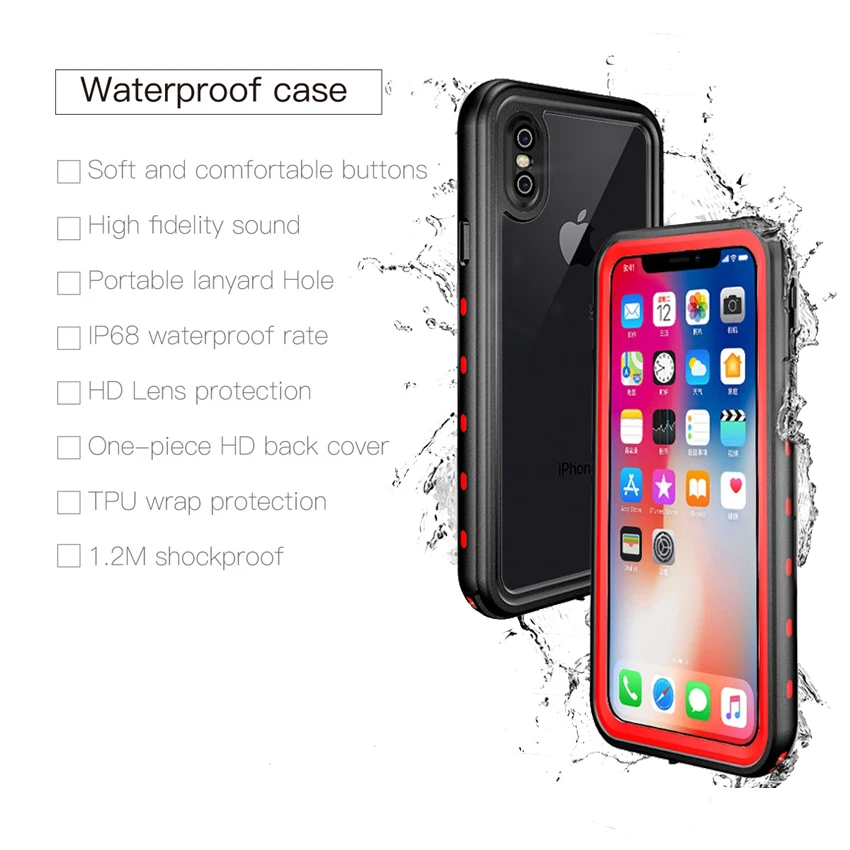  for iphone X Waterproof Swimming Case (1)