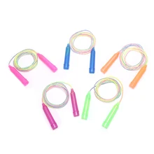 1 шт. 2,4 м провод Скакалка крест подходит для студентов детей скорость Регулируемый Скакалка фитнес спорт упражнения