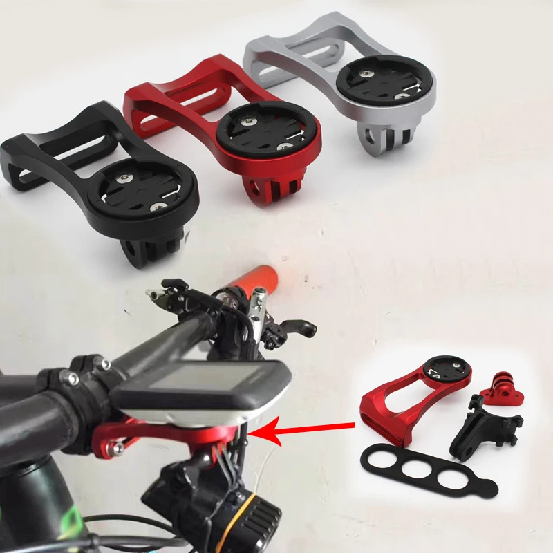 

MUQZI Mountain Road Bike Stem Extension Frame Code Table Holder Cycling Aluminum Alloy +Camera Conversion Seat + Light Clip