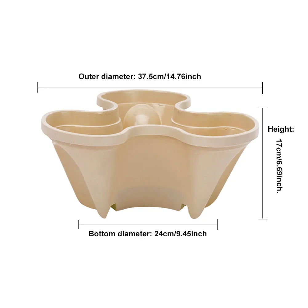 Сажалка для клубники горшок Штабелируемый Крытый открытый пластиковые контейнеры для выращивания клубники травы цветы овощи