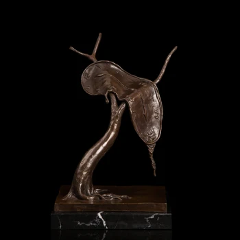 

Arts Crafts Copper Abstract High-end gift Bronze Figurine Modern Sculpture Studio Antiques Decoration Time silhouette CZS-614B