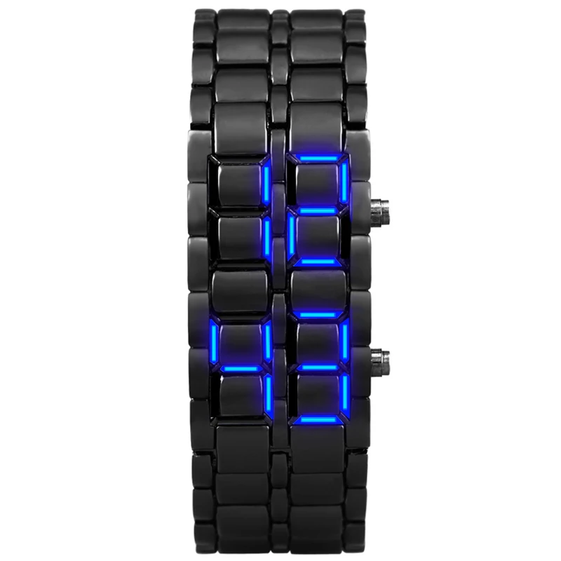 Aidis Молодежные спортивные часы водонепроницаемые электронные второго поколения бинарные светодиодные цифровые мужские часы сплав наручные часы - Цвет: Ladies Black blue