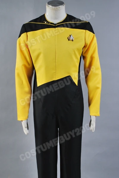 Звезда TNG медицинская/естественная походная форма косплей костюм комбинезон для мужчин красный синий желтый цвета Хэллоуин карнавальные костюмы