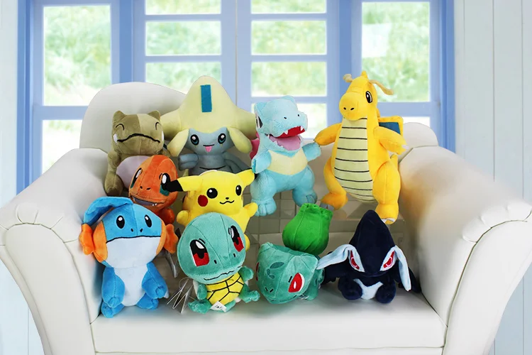 Дешевая цена заменитель Jirachi Totodile Dragonite Charmander Mudkip Squirtle Bulbasaur Lugia плюшевая игрушка