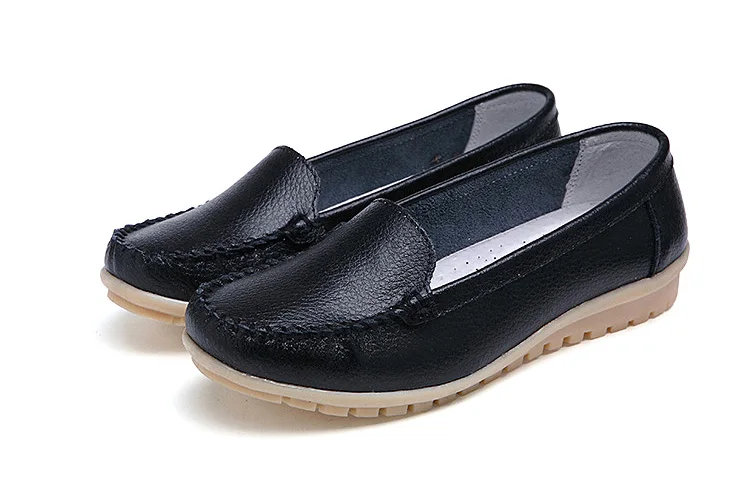 AH 168-New Arrival Cow Leather Women Loafers-15
