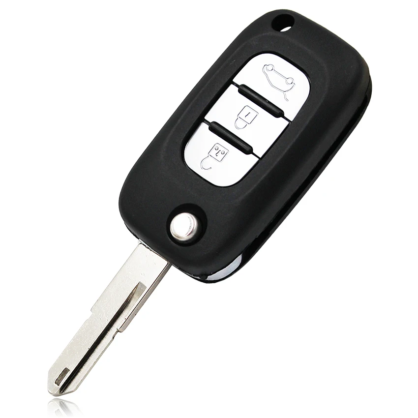 

3 Button Remote Key Shell Case Smart Car Key Housing Fob with NE72 Uncut Blade For Renault Clio Kangoo Megane Modus