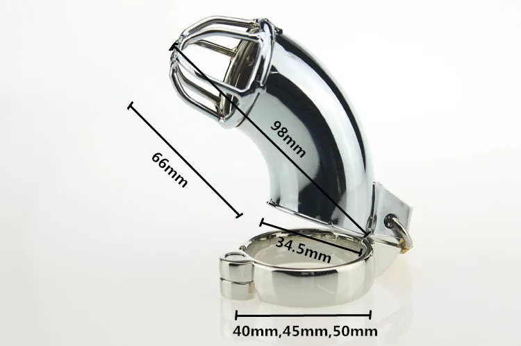 New 40/45/50mm for choose short male metal chastity device CB6000 cock cage penis lock sex toys men steel |