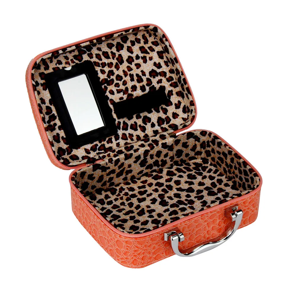Коробка для макияжа модное Хранение Косметики сумка Футляр Шкатулка для ювелирных изделий кожаная сумка для косметики в дорогу дорожный несессер# Zer